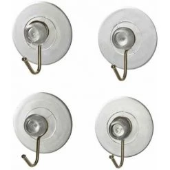 WENKO Crochet à Ventouse Nickel Transparent