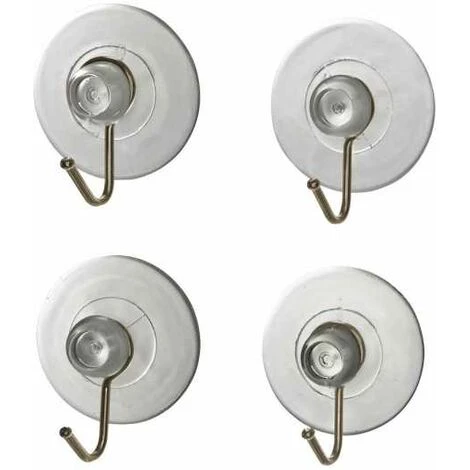 WENKO Crochet à Ventouse Nickel Transparent 3 WENKO Crochet à Ventouse Nickel Transparent