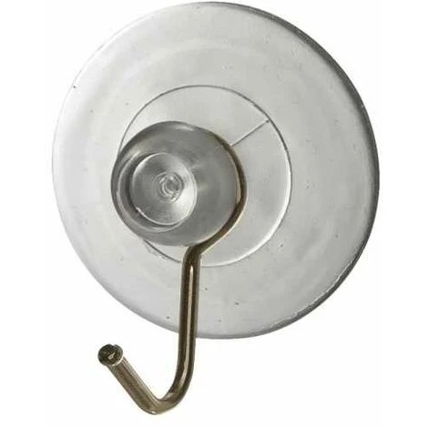 WENKO Crochet à Ventouse Nickel Transparent 4 WENKO Crochet à Ventouse Nickel Transparent – Image 2