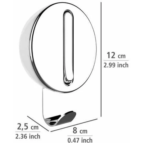 WENKO Crochet Rabattable Premium DELTA Blanc, Crochet Porte Manteau Pour L'entrée Ou Le Dressing - Crochet Porte Serviette Pour La Salle De Bain, Vis Fournies, Plastique - Métal, 8x11x2,5 Cm 7 WENKO Crochet Rabattable Premium DELTA Blanc, Crochet Porte Manteau Pour L'entrée Ou Le Dressing - Crochet Porte Serviette Pour La Salle De Bain, Vis Fournies, Plastique - Métal, 8x11x2,5 Cm – Image 5