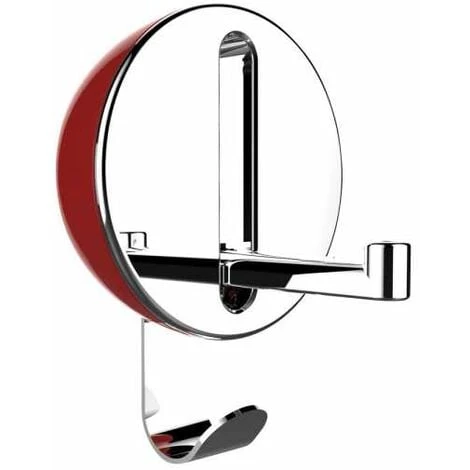 WENKO Crochet Rabattable Premium DELTA Rouge, Crochet Porte Manteau Pour L'entrée Ou Le Dressing - Crochet Porte Serviette Pour La Salle De Bain, Vis Fournies, Plastique - Métal, 8x11x2,5 Cm 3 WENKO Crochet Rabattable Premium DELTA Rouge, Crochet Porte Manteau Pour L'entrée Ou Le Dressing - Crochet Porte Serviette Pour La Salle De Bain, Vis Fournies, Plastique - Métal, 8x11x2,5 Cm