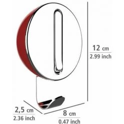 WENKO Crochet Rabattable Premium DELTA Rouge, Crochet Porte Manteau Pour L'entrée Ou Le Dressing - Crochet Porte Serviette Pour La Salle De Bain, Vis Fournies, Plastique - Métal, 8x11x2,5 Cm 11 WENKO Crochet Rabattable Premium DELTA Rouge, Crochet Porte Manteau Pour L'entrée Ou Le Dressing - Crochet Porte Serviette Pour La Salle De Bain, Vis Fournies, Plastique - Métal, 8x11x2,5 Cm -WENKO Soldes 16527719 5