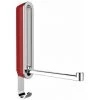 WENKO Crochet Rabattable Premium SIGMA, Crochet Porte Manteau Pour L'entrée Ou Le Dressing - Crochet Porte Serviette Pour La Salle De Bain, Vis Fournies, Plastique - Métal, 2,5x18x2,5 Cm, Rouge -WENKO Soldes 16527724 1