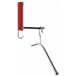 WENKO Crochet Rabattable Premium SIGMA, Crochet Porte Manteau Pour L'entrée Ou Le Dressing - Crochet Porte Serviette Pour La Salle De Bain, Vis Fournies, Plastique - Métal, 2,5x18x2,5 Cm, Rouge -WENKO Soldes 16527724 4