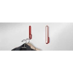 WENKO Crochet Rabattable Premium OMEGA Rouge, Crochet Porte Manteau Pour L'entrée Ou Le Dressing - Crochet Porte Serviette Pour La Salle De Bain, Vis Fournies, Plastique - Métal, 2,5x18x3,5 Cm 11 WENKO Crochet Rabattable Premium OMEGA Rouge, Crochet Porte Manteau Pour L'entrée Ou Le Dressing - Crochet Porte Serviette Pour La Salle De Bain, Vis Fournies, Plastique - Métal, 2,5x18x3,5 Cm -WENKO Soldes 16527731 5