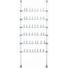 WENKO Range Chaussures Pour Penderie Herkules, Rangement Chaussures Télescopique, 48 Paires De Chaussures, Acier, 94x165-300x9 Cm, Blanc -WENKO Soldes 16527737 1