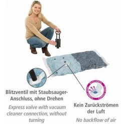 WENKO Housse De Rangement Sous Vide Spécial Valise, 75% D'économie De Place, Plastique, 3 Housses De 40x60 Cm, 2 Housses De 50x70 Cm Et Une Pompe, Transparent 10 WENKO Housse De Rangement Sous Vide Spécial Valise, 75% D'économie De Place, Plastique, 3 Housses De 40x60 Cm, 2 Housses De 50x70 Cm Et Une Pompe, Transparent -WENKO Soldes 16527766 4