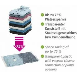 WENKO Housse De Rangement Sous Vide Spécial Valise, 75% D'économie De Place, Plastique, 3 Housses De 40x60 Cm, 2 Housses De 50x70 Cm Et Une Pompe, Transparent 11 WENKO Housse De Rangement Sous Vide Spécial Valise, 75% D'économie De Place, Plastique, 3 Housses De 40x60 Cm, 2 Housses De 50x70 Cm Et Une Pompe, Transparent -WENKO Soldes 16527766 5