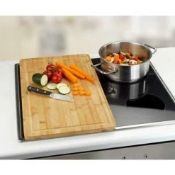 WENKO Planche à Découper Bois, Grande Planche à Découper Bambou Avec Rainures, Bambou, 30 X 52 Cm, Marron 7 WENKO Planche à Découper Bois, Grande Planche à Découper Bambou Avec Rainures, Bambou, 30 X 52 Cm, Marron -WENKO Soldes 16527771 3