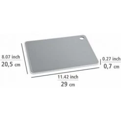 WENKO Planche à Découper Basic M, Planche à Découper Avec Surface Antibactérienne, Plastique, 29x20,5 Cm, Gris 11 WENKO Planche à Découper Basic M, Planche à Découper Avec Surface Antibactérienne, Plastique, 29x20,5 Cm, Gris -WENKO Soldes 16527782 5