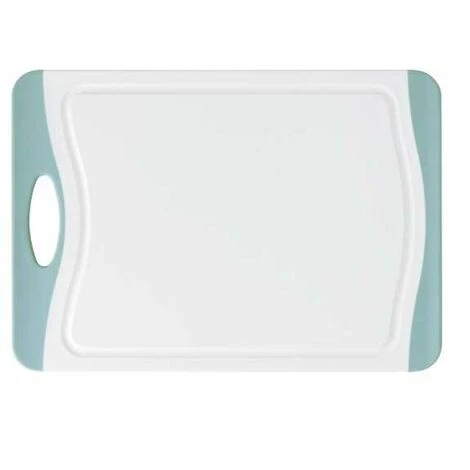 WENKO Planche à Découper Easy S, Planche à Découper Avec Surface Antibactérienne, Plastique, 28.5x20 Cm, Blanc - Bleu Clair 4 WENKO Planche à Découper Easy S, Planche à Découper Avec Surface Antibactérienne, Plastique, 28.5x20 Cm, Blanc - Bleu Clair – Image 2