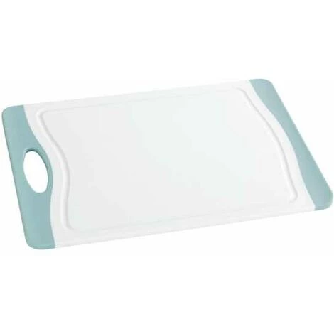 WENKO Planche à Découper Easy L, Planche à Découper Avec Surface Antibactérienne, Plastique, 39,5x28 Cm, Blanc - Bleu Clair 3 WENKO Planche à Découper Easy L, Planche à Découper Avec Surface Antibactérienne, Plastique, 39,5x28 Cm, Blanc - Bleu Clair