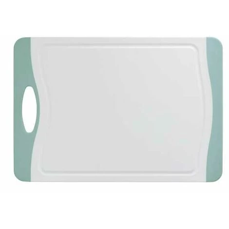 WENKO Planche à Découper Easy L, Planche à Découper Avec Surface Antibactérienne, Plastique, 39,5x28 Cm, Blanc - Bleu Clair 4 WENKO Planche à Découper Easy L, Planche à Découper Avec Surface Antibactérienne, Plastique, 39,5x28 Cm, Blanc - Bleu Clair – Image 2