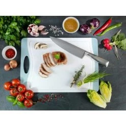 WENKO Planche à Découper Easy L, Planche à Découper Avec Surface Antibactérienne, Plastique, 39,5x28 Cm, Blanc - Bleu Clair 10 WENKO Planche à Découper Easy L, Planche à Découper Avec Surface Antibactérienne, Plastique, 39,5x28 Cm, Blanc - Bleu Clair -WENKO Soldes 16527786 4