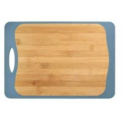 WENKO Planche à Découper Recto/verso Kombi L, Planche à Découper Bois Bambou - Plastique, 39,5x28 Cm, Marron - Blanc -WENKO Soldes 16527790 3