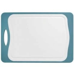 WENKO Planche à Découper Recto/verso Kombi L, Planche à Découper Bois Bambou - Plastique, 39,5x28 Cm, Marron - Blanc -WENKO Soldes 16527790 4