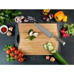 WENKO Planche à Découper Bois Bambou, Planche à Découper Avec Surface Antidérapante L, Bambou, 39,5x28cm, Noir - Marron 10 WENKO Planche à Découper Bois Bambou, Planche à Découper Avec Surface Antidérapante L, Bambou, 39,5x28cm, Noir - Marron -WENKO Soldes 16527794 4