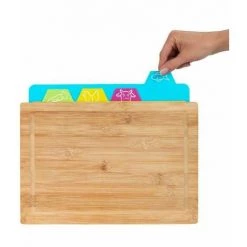 WENKO Planche à Découper Bella, Planche à Découper Anticontamination, Lot De 4 Couleurs, Bambou - Plastique, 32,5x2,3x22,5 Cm, Marron - Multicolore 10 WENKO Planche à Découper Bella, Planche à Découper Anticontamination, Lot De 4 Couleurs, Bambou - Plastique, 32,5x2,3x22,5 Cm, Marron - Multicolore -WENKO Soldes 16527795 4