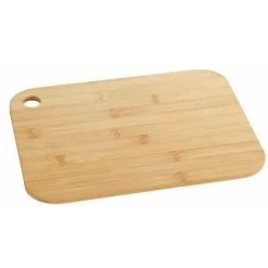WENKO Planche à Découper Bambou M+ 2en1, Planche à Découper Bois Bambou Et Plateau De Service, Reversible, Bambou, 33x25 Cm, Marron