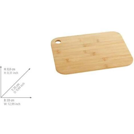 WENKO Planche à Découper Bambou M+ 2en1, Planche à Découper Bois Bambou Et Plateau De Service, Reversible, Bambou, 33x25 Cm, Marron 7 WENKO Planche à Découper Bambou M+ 2en1, Planche à Découper Bois Bambou Et Plateau De Service, Reversible, Bambou, 33x25 Cm, Marron – Image 5
