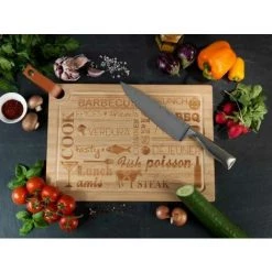 WENKO Planche à Découper Bois, Spécial Steak L -WENKO Soldes 16527800 5