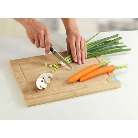 WENKO Planche à Découper Bois Avec Aiguiseur De Couteaux M 6 WENKO Planche à Découper Bois Avec Aiguiseur De Couteaux M – Image 4