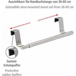 WENKO Barre Porte-serviettes De Porte Télescopique 8 WENKO Barre Porte-serviettes De Porte Télescopique -WENKO Soldes 16527810 2