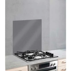 WENKO Fond De Hotte, Crédence Cuisine Verre, Verre Trempé, 60x70 Cm, Gris -WENKO Soldes 16527823 3