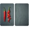 WENKO Protection Plaque De Cuisson, Couvre Plaque De Cuisson En Verre "Cayenne", Lot De 2, Verre Trempé, 30x52 Cm, Multicolore 2 WENKO Protection Plaque De Cuisson, Couvre Plaque De Cuisson En Verre "Cayenne", Lot De 2, Verre Trempé, 30x52 Cm, Multicolore -WENKO Soldes 16527825 1