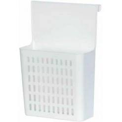 WENKO Panier De Rangement Sous évier, Plastique Blanc, 24x12x35.5 Cm
