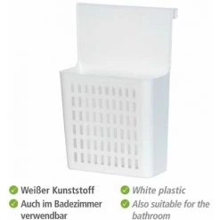 WENKO Panier De Rangement Sous évier, Plastique Blanc, 24x12x35.5 Cm 9 WENKO Panier De Rangement Sous évier, Plastique Blanc, 24x12x35.5 Cm -WENKO Soldes 16527899 3