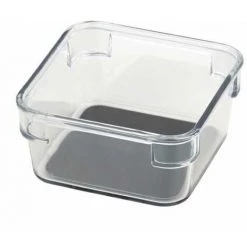 WENKO Organiseur De Tiroir Cube S, Rangement Tiroir, Plastique De Haute Qualité, 9x9x4.5cm, Transparent