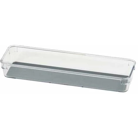 WENKO Organiseur De Tiroir Long L, Rangement Tiroir, Plastique De Haute Qualité, 9x32x4.5cm, Transparent 3 WENKO Organiseur De Tiroir Long L, Rangement Tiroir, Plastique De Haute Qualité, 9x32x4.5cm, Transparent