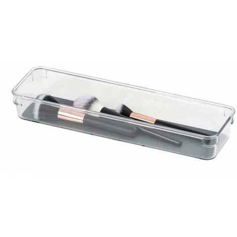 WENKO Organiseur De Tiroir Long L, Rangement Tiroir, Plastique De Haute Qualité, 9x32x4.5cm, Transparent 6 WENKO Organiseur De Tiroir Long L, Rangement Tiroir, Plastique De Haute Qualité, 9x32x4.5cm, Transparent – Image 4