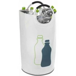 WENKO Collecteur De Bouteille Jumbo, Panier Poubelle Verre Avec Poignée Pour Le Transport, Capacité 69L, Polyester - Aluminium, 38 X 72 Cm, Multicolore 11 WENKO Collecteur De Bouteille Jumbo, Panier Poubelle Verre Avec Poignée Pour Le Transport, Capacité 69L, Polyester - Aluminium, 38 X 72 Cm, Multicolore -WENKO Soldes 16527934 5