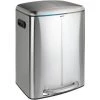 WENKO Poubelle Cuisine Double Primo, Poubelle Tri Sélectif, Poubelle à Pédale Avec Deux Compartiments, Frein De Chute "easy Close", 2x20L, Acier Inox, 45x60x42 Cm, Mat 2 WENKO Poubelle Cuisine Double Primo, Poubelle Tri Sélectif, Poubelle à Pédale Avec Deux Compartiments, Frein De Chute "easy Close", 2x20L, Acier Inox, 45x60x42 Cm, Mat -WENKO Soldes 16527943 1