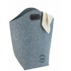 WENKO Panier à Linge Et Panier De Rangement En Feutre, Panier à Linge Sale Avec Poignée De Transport, Capacité 42L, Polyester, 45x60x25 Cm, Gris 8 WENKO Panier à Linge Et Panier De Rangement En Feutre, Panier à Linge Sale Avec Poignée De Transport, Capacité 42L, Polyester, 45x60x25 Cm, Gris -WENKO Soldes 16528009 2