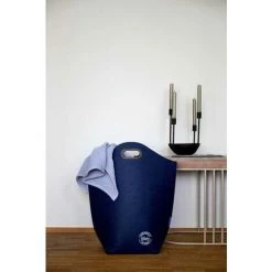 WENKO Panier à Linge Et Panier De Rangement En Feutre, Panier à Linge Sale Avec Poignée De Transport, Capacité 42L, Polyester, 45x60x25 Cm, Bleu 10 WENKO Panier à Linge Et Panier De Rangement En Feutre, Panier à Linge Sale Avec Poignée De Transport, Capacité 42L, Polyester, 45x60x25 Cm, Bleu -WENKO Soldes 16528013 4
