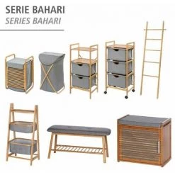 WENKO Echelle Décorative Bambou, échelle Porte Serviettes Bahari, H170 Cm -WENKO Soldes 16528047 4