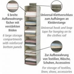 WENKO Etagère Souple à Suspendre, 30 X 30 X 122 Cm, Balance 7 WENKO Etagère Souple à Suspendre, 30 X 30 X 122 Cm, Balance -WENKO Soldes 16528099 3