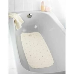 WENKO Tapis Baignoire Antidérapant Naturel, Tapis En Caoutchouc Pour Baignoire De Taille Standard, Caoutchouc, 37x90 Cm, Beige 5 WENKO Tapis Baignoire Antidérapant Naturel, Tapis En Caoutchouc Pour Baignoire De Taille Standard, Caoutchouc, 37x90 Cm, Beige -WENKO Soldes 16528247 2
