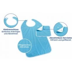 WENKO Tablier Avec Serviette De Table Bleu -WENKO Soldes 16528276 3