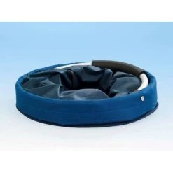 WENKO Panier Rangement Produit D'entretien, 6 Rangements, Pliable Avec Poignée De Transport, Polyester, ø28x54 Cm, Bleu -WENKO Soldes 16528405 4