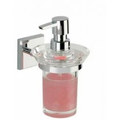 WENKO Distributeur De Savon Liquide Mural Laceno Fixation Sans Perçage Power-Loc®, Capacité 170 Ml, Plastique, 10x17x12,5 Cm, Chromé 9 WENKO Distributeur De Savon Liquide Mural Laceno Fixation Sans Perçage Power-Loc®, Capacité 170 Ml, Plastique, 10x17x12,5 Cm, Chromé -WENKO Soldes 16548352 3