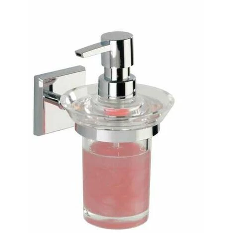 WENKO Distributeur De Savon Liquide Mural Laceno Fixation Sans Perçage Power-Loc®, Capacité 170 Ml, Plastique, 10x17x12,5 Cm, Chromé 5 WENKO Distributeur De Savon Liquide Mural Laceno Fixation Sans Perçage Power-Loc®, Capacité 170 Ml, Plastique, 10x17x12,5 Cm, Chromé – Image 3