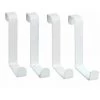 WENKO Crochet De Porte, Patère De Porte à Suspendre, Pour La Cuisine Et Salle De Bain, Fixation Sans Perçage, Lot De 4, Acier, 7,6x1,2x6 Cm, Blanc Mat 2 WENKO Crochet De Porte, Patère De Porte à Suspendre, Pour La Cuisine Et Salle De Bain, Fixation Sans Perçage, Lot De 4, Acier, 7,6x1,2x6 Cm, Blanc Mat -WENKO Soldes 16636187 1