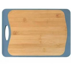 WENKO Planche à Découper Recto/verso Kombi S, Planche à Découper Bois Bambou - Plastique, 28.5x20 Cm, Marron - Blanc -WENKO Soldes 16636194 3