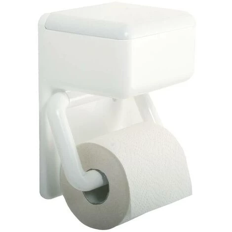 Porte-rouleau De Papier Toilette Duo, Avec Boîte De Lingettes Humides Wenko 6 Porte-rouleau De Papier Toilette Duo, Avec Boîte De Lingettes Humides Wenko – Image 4