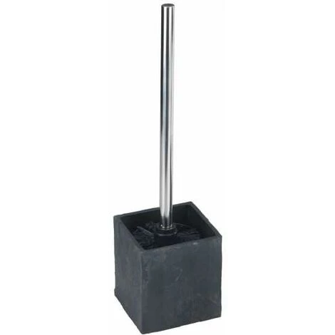 WENKO Set D'accessoires De Salle De Bain, Distributeur Savon Liquide, Gobelet Brosse à Dent, Porte Savon, Brosse WC, Slate Rock, Effet Ardoise 7 WENKO Set D'accessoires De Salle De Bain, Distributeur Savon Liquide, Gobelet Brosse à Dent, Porte Savon, Brosse WC, Slate Rock, Effet Ardoise – Image 5