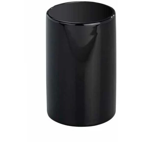 WENKO Set Accessoires Salle De Bain, Distributeur Savon Liquide, Porte Brosse à Dent, Brosse WC, Céramique, Polaris Noir 4 WENKO Set Accessoires Salle De Bain, Distributeur Savon Liquide, Porte Brosse à Dent, Brosse WC, Céramique, Polaris Noir – Image 2